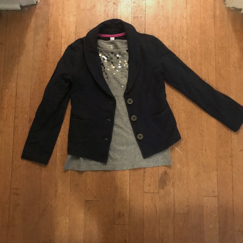 Cherokee Girls Navy Blazer Jacket size M 7/8